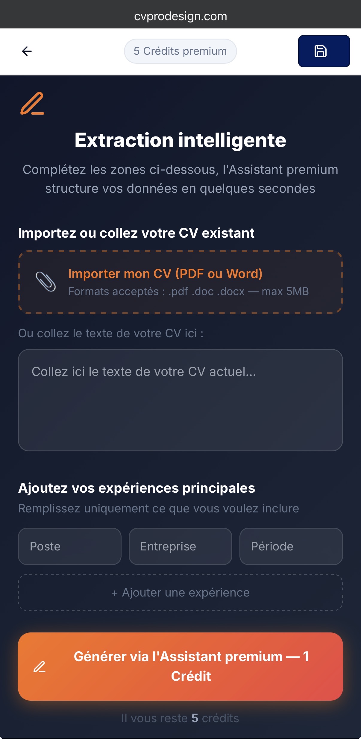 &Eacute;tape 3 — Extraction & Optimisation RH
